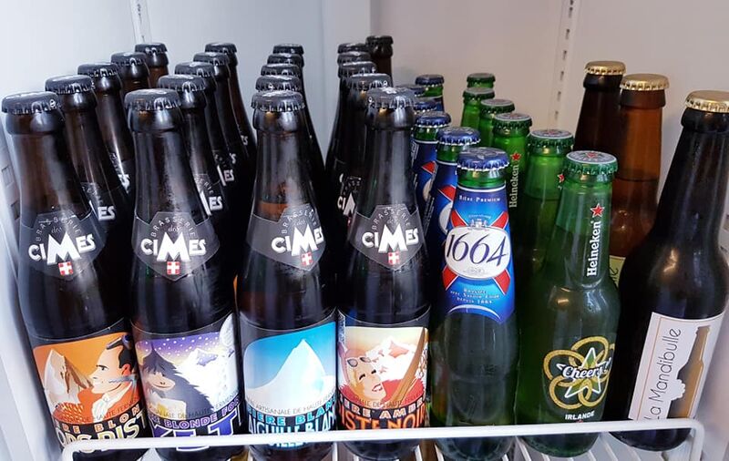 Bières : La mandibule de Réaumont, La brasserie des cîmes d'Aix les Bains, et 1664 - HK.