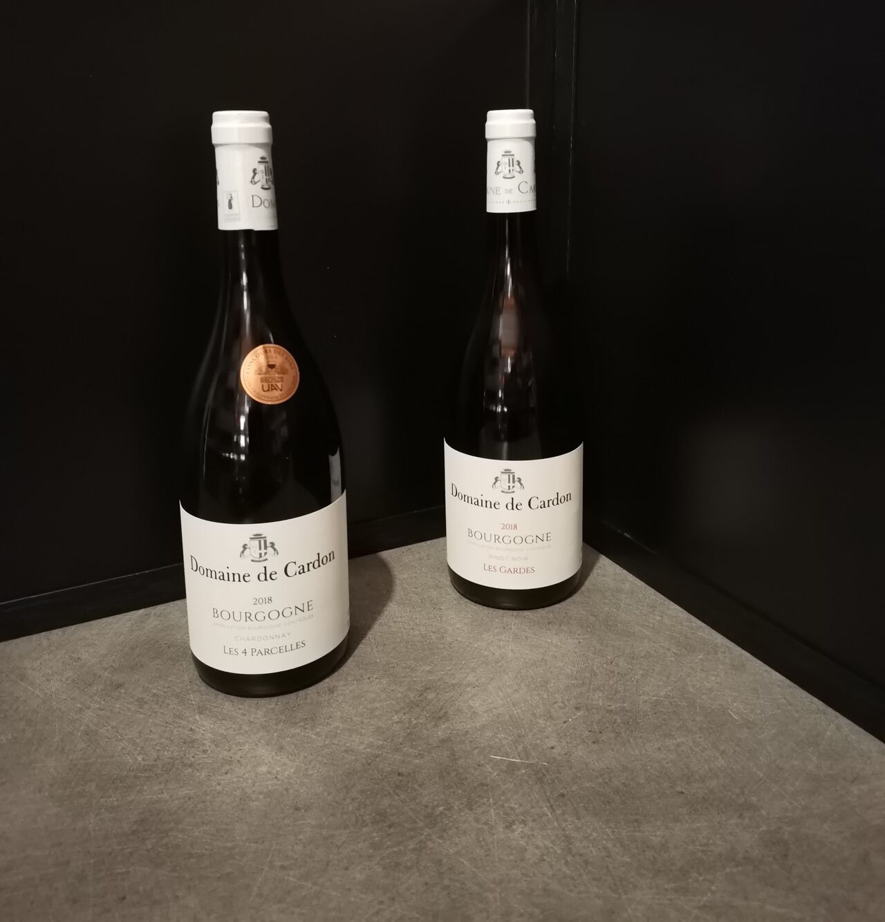 Domaine de Cardon blanc=13.50€ / rouge=14.50€