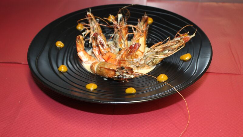 Gambas flambées à l'anis