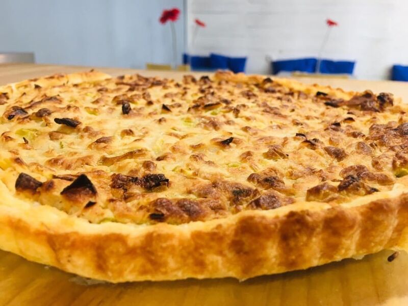 Quiche calabacín y puerro ( porciones o completa por encargo )