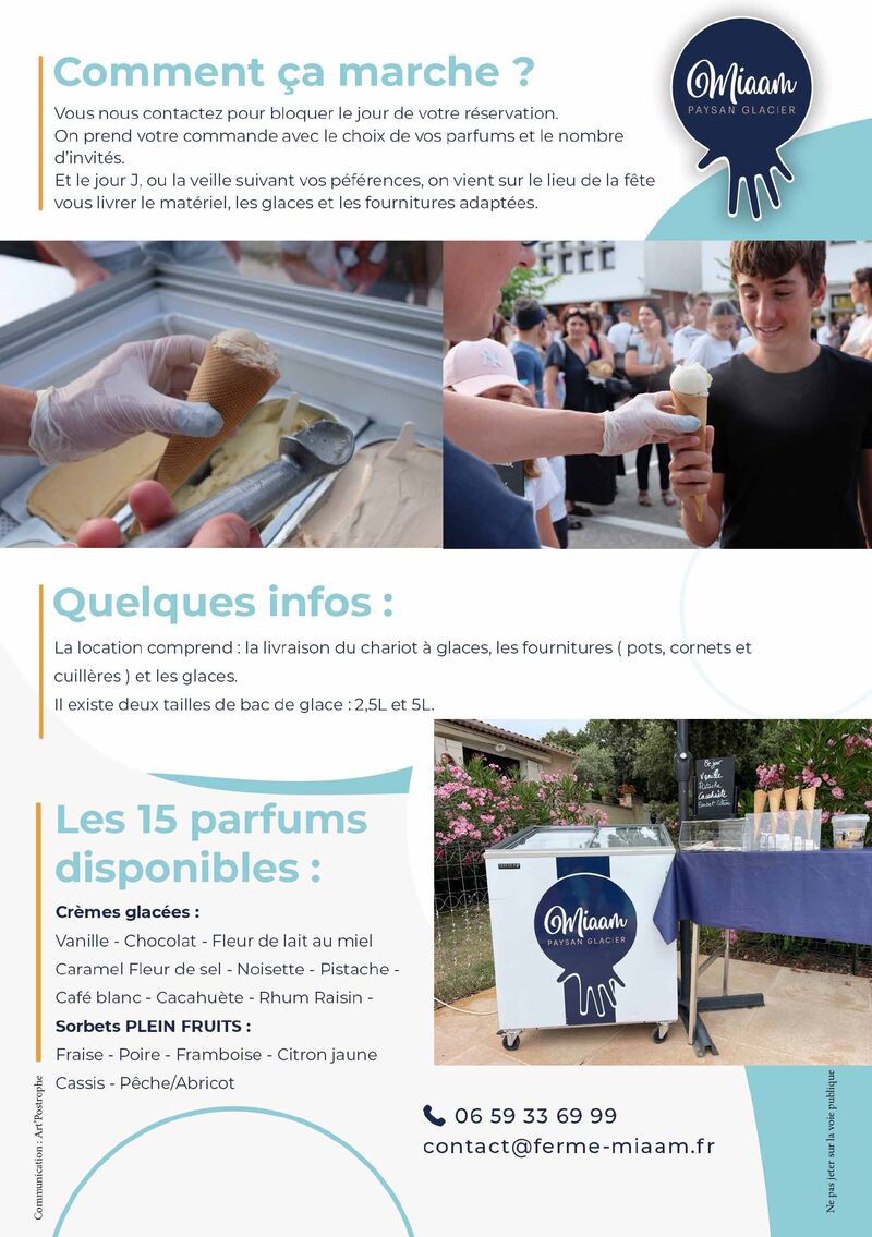 Bar à glaces location