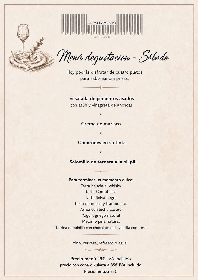 Menú Fin de semana 16.05.26