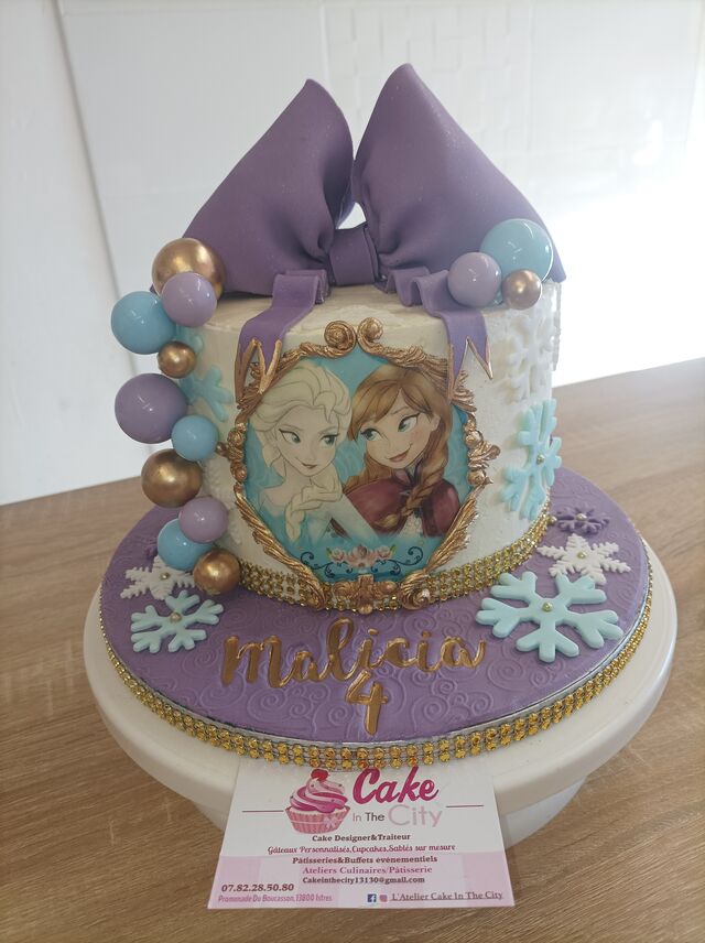 Gâteau La reine des neiges