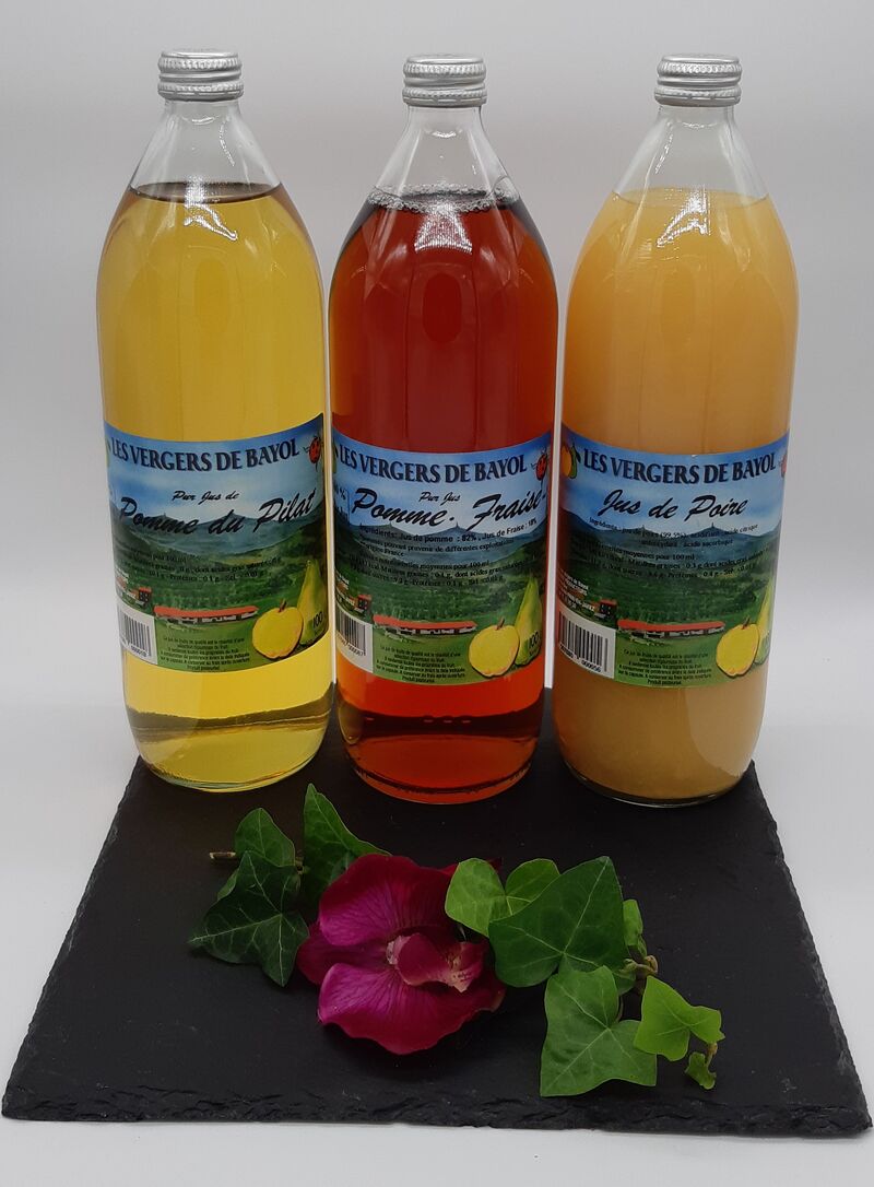 jus de fruits artisanaux et locaux