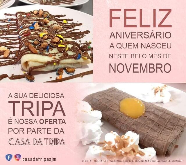 Para os aniversariantes de Novembro