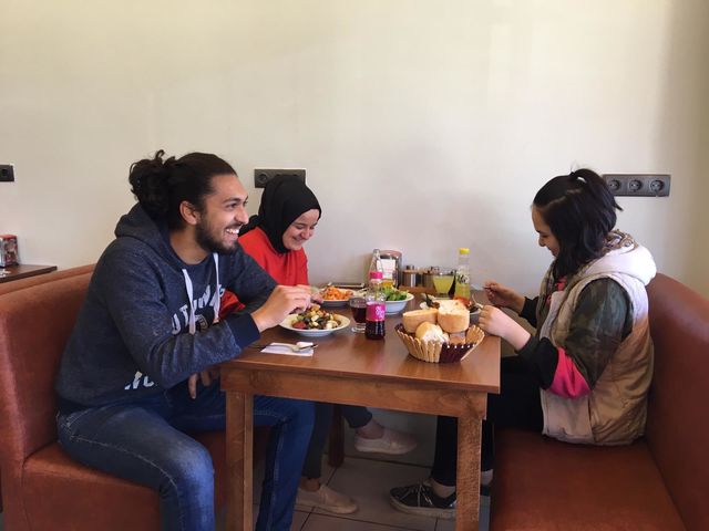 Yemekte keyifli anlar 