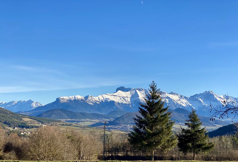 La vue de la terrasse