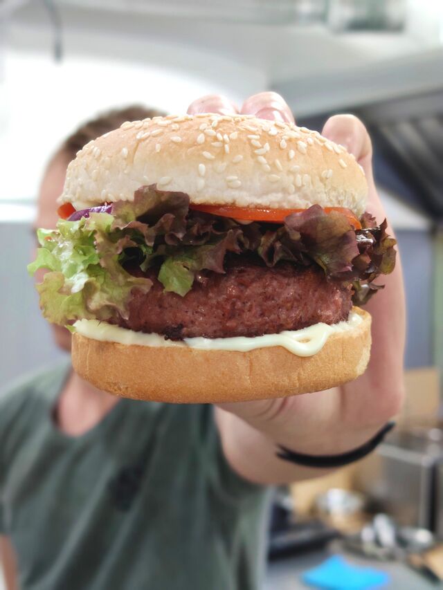 100% Vegan burger