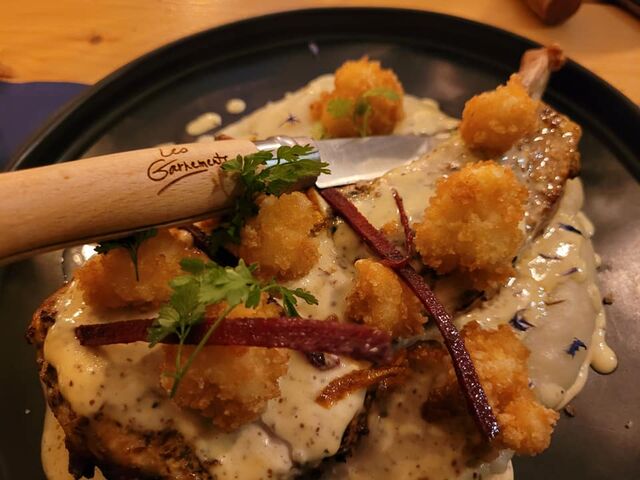 T-Bone de veau et choux fleur pané