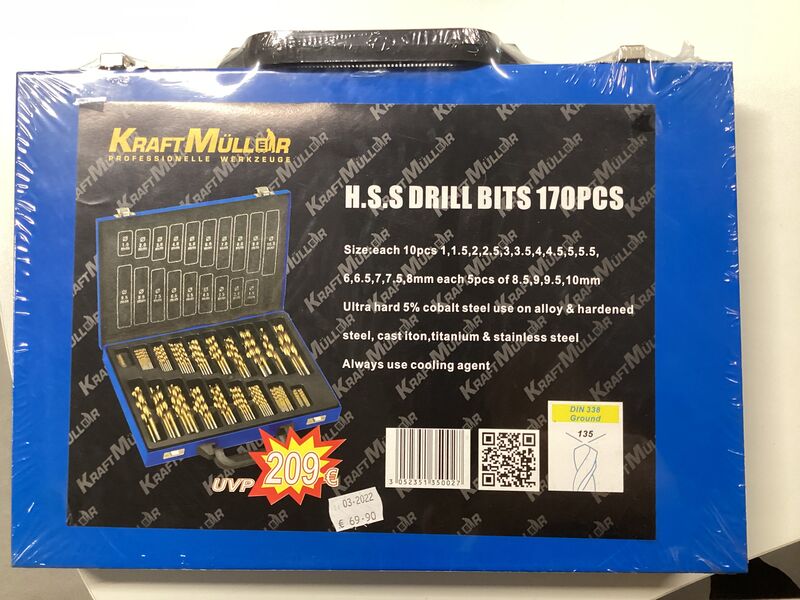 69,90€ Malette de170 pièces 