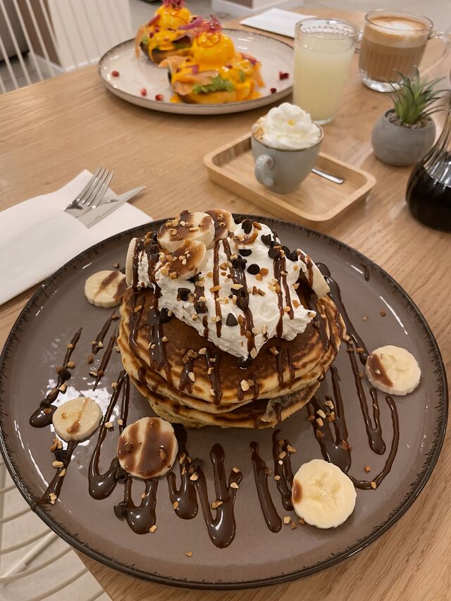 Pancakes banane choconuts