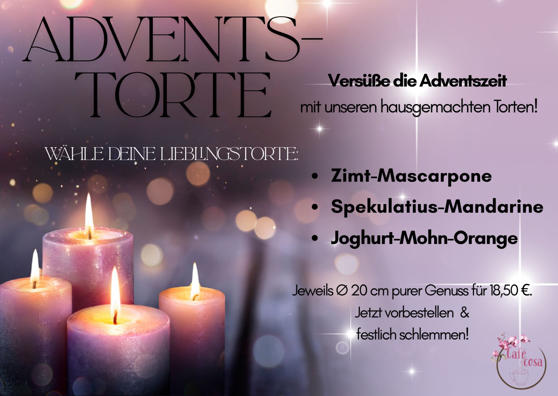 Adventstorte für zu Hause