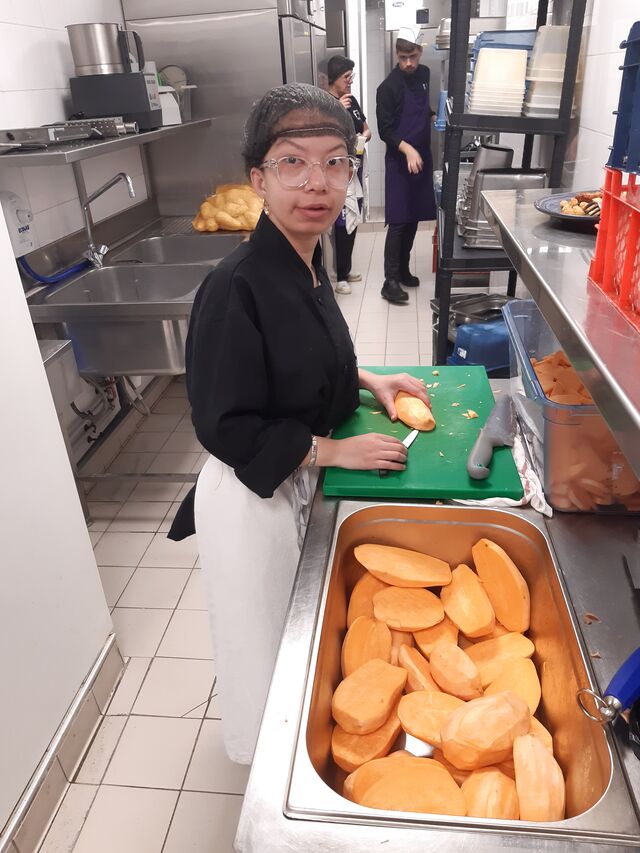 Alexandra, Stagiaire en Cuisine