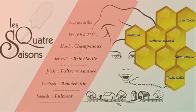 Les pizzas chaudes sont servies sur commande de 17h30 à 21h dans 5 de nos villages.