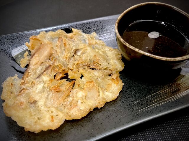 Kakiage de bolets i gambetes