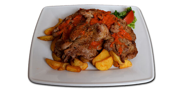 Argentin tarja / Argentin style rib (natur pork slice with ajvar)