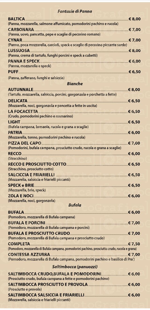 Menù aggiornato 3