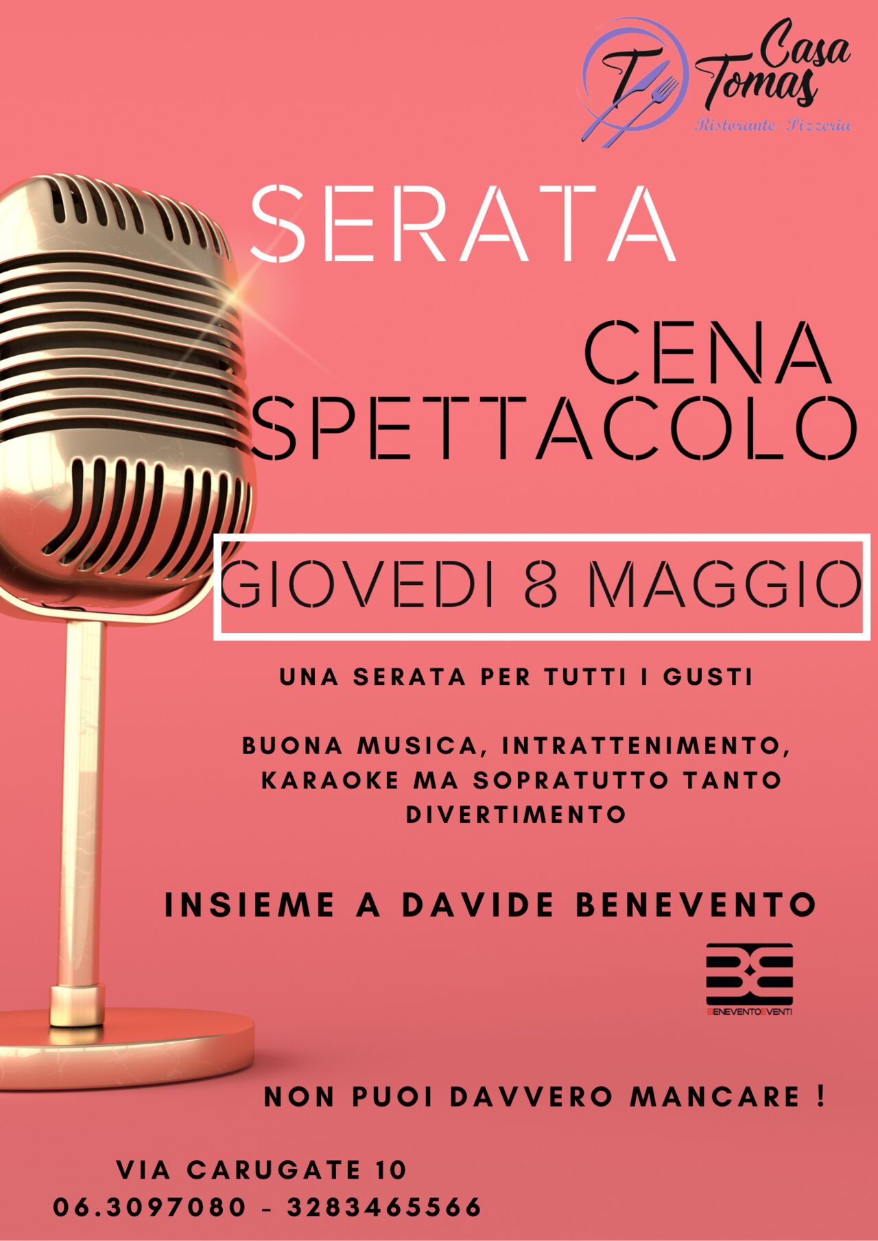 Serata cena spettacolo