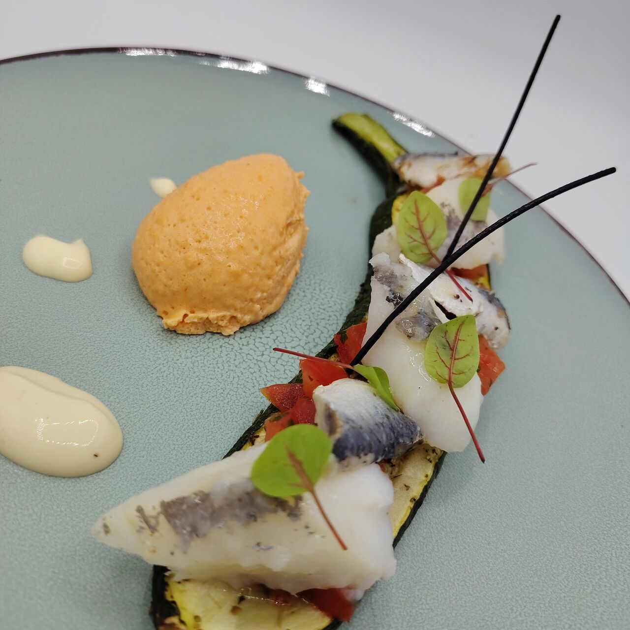 Tarte fine végétale au Saint Pierre