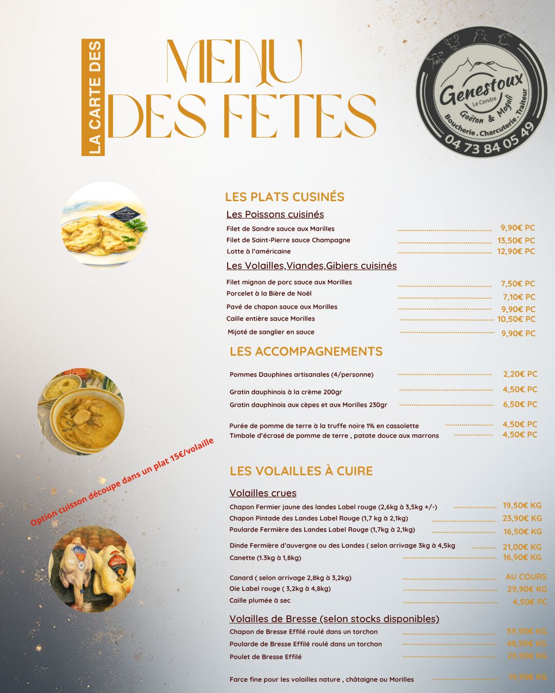 menu des fêtes 2025 page 2