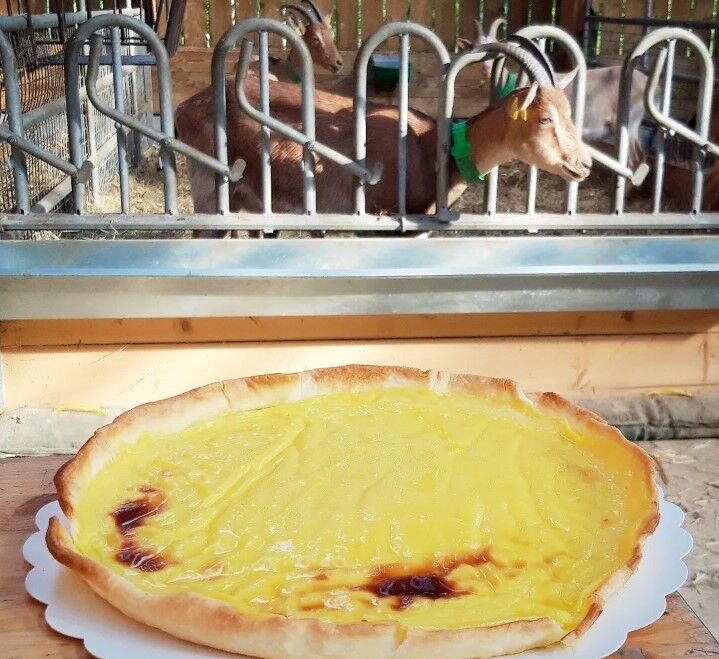 Tarte à la crème au lait de chèvre