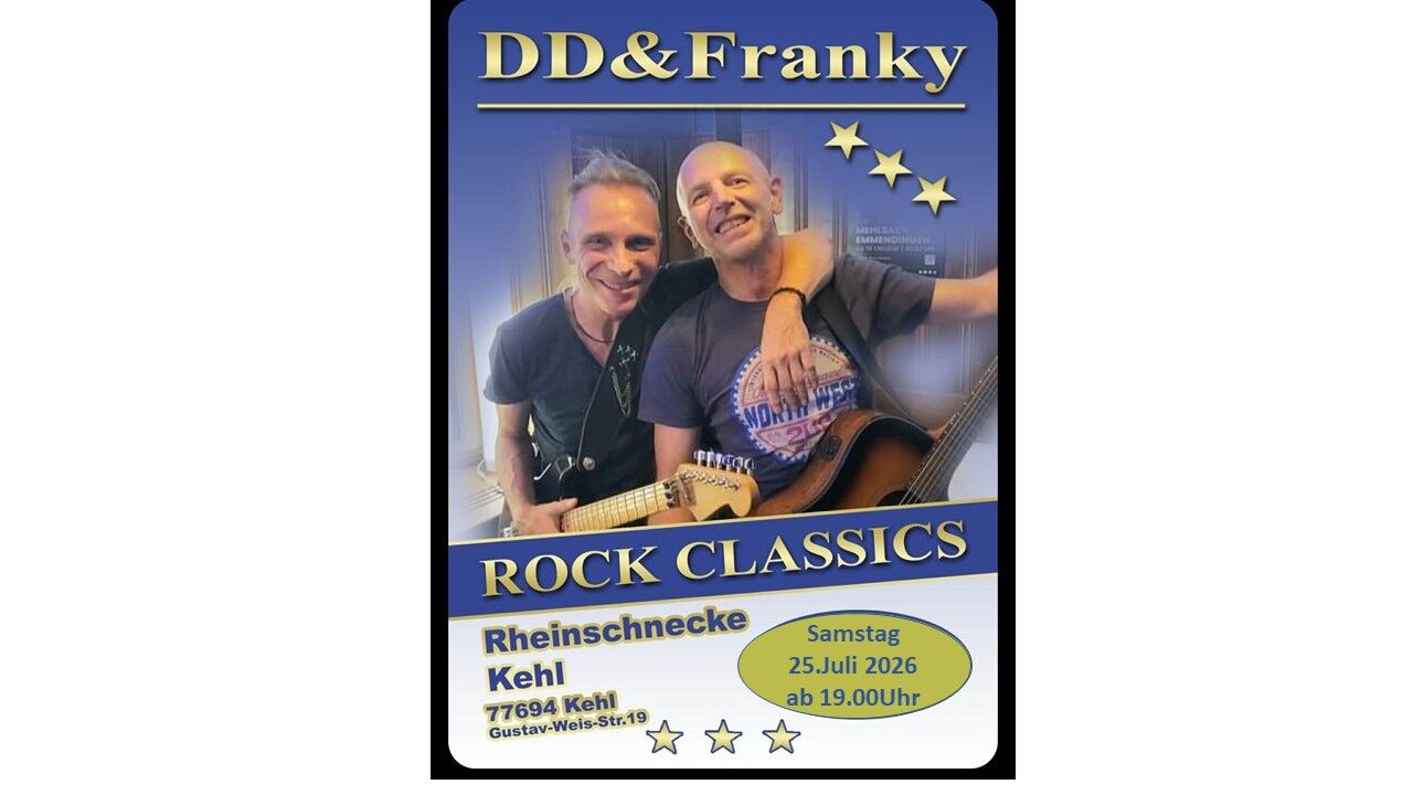 DD&Franky 25.07.26 ab 19.00Uhr