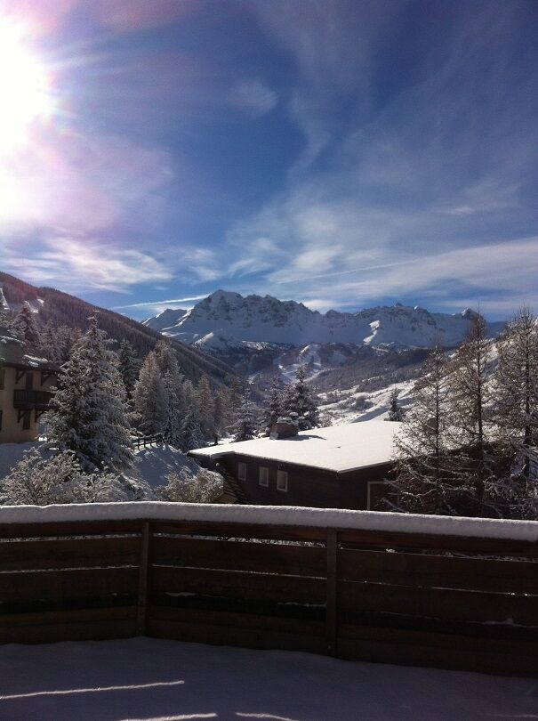 Les cimes vues de la terrasse 
