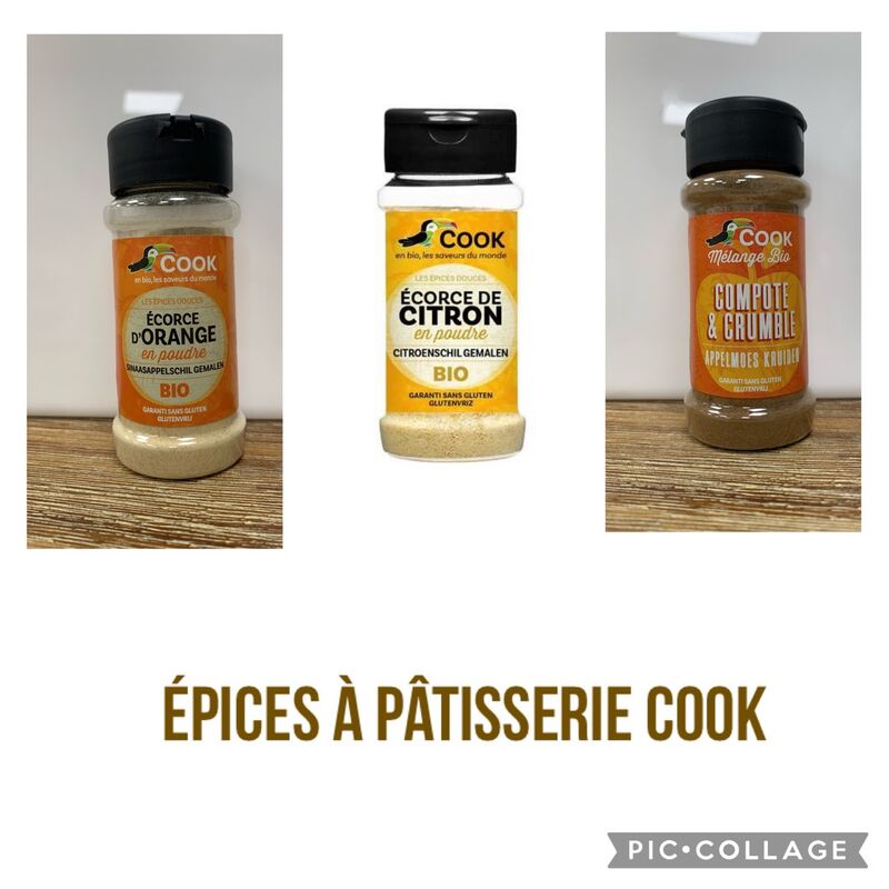 les épices pour pâtisser Cook disponibles en boutique !