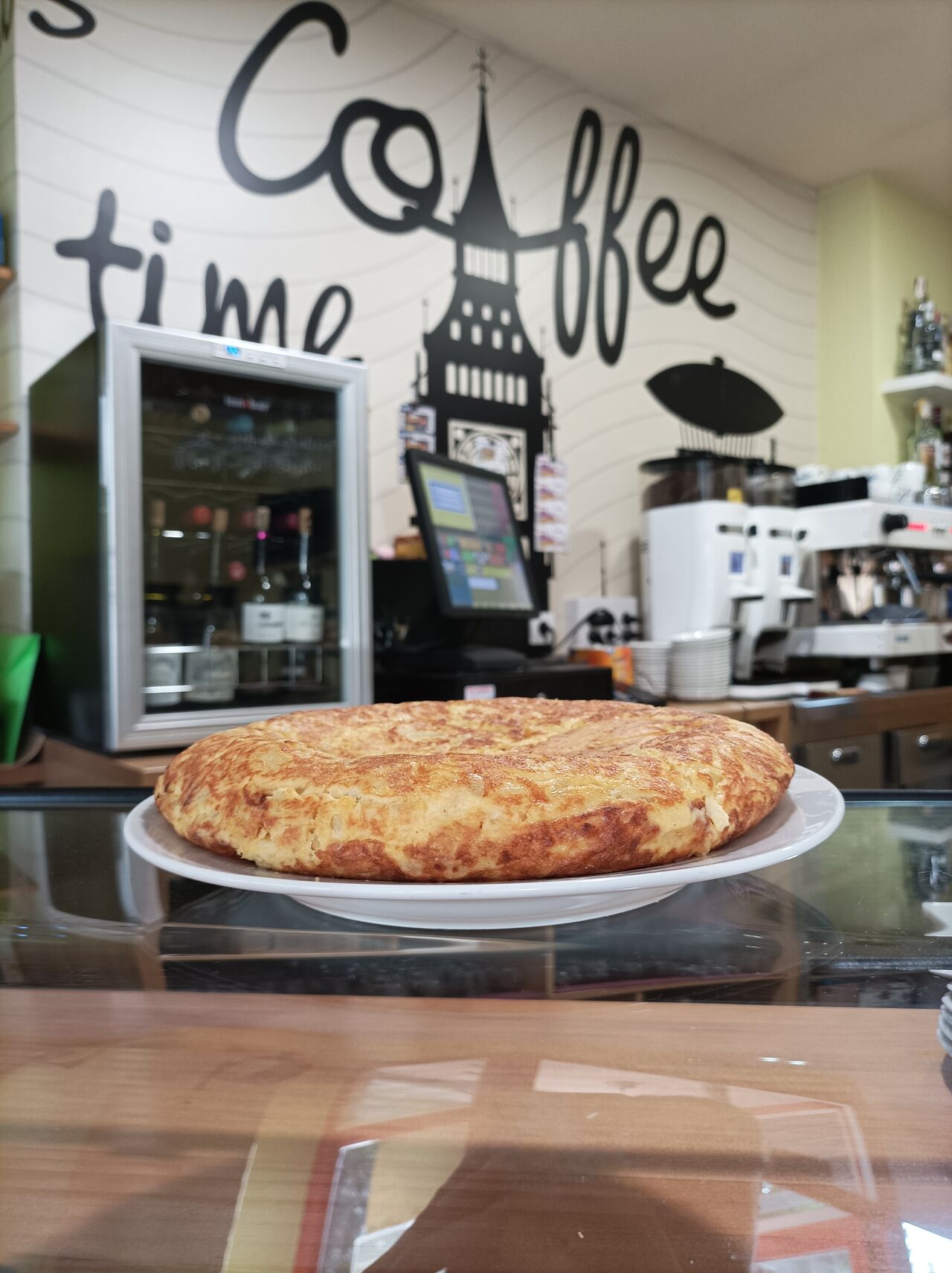 Tortilla con Cebolla Caramelizada