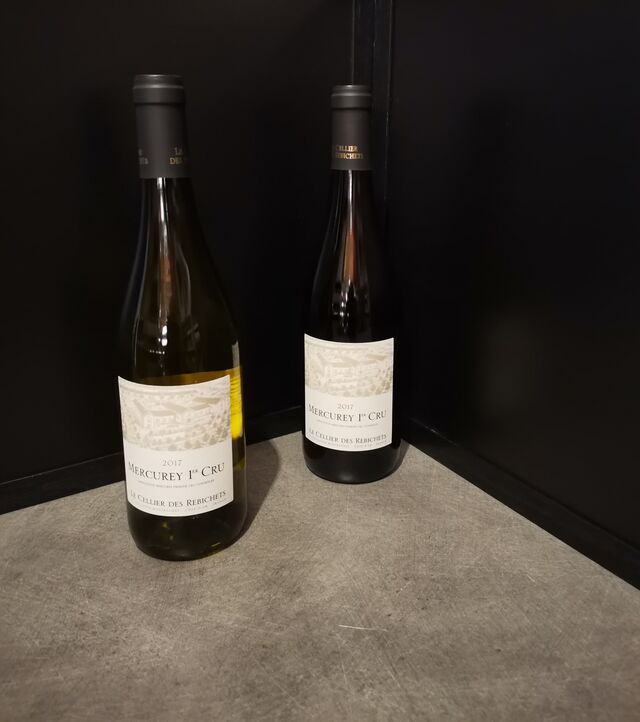 Mercurey 1er Cru blanc=31.90€ / rouge=29€