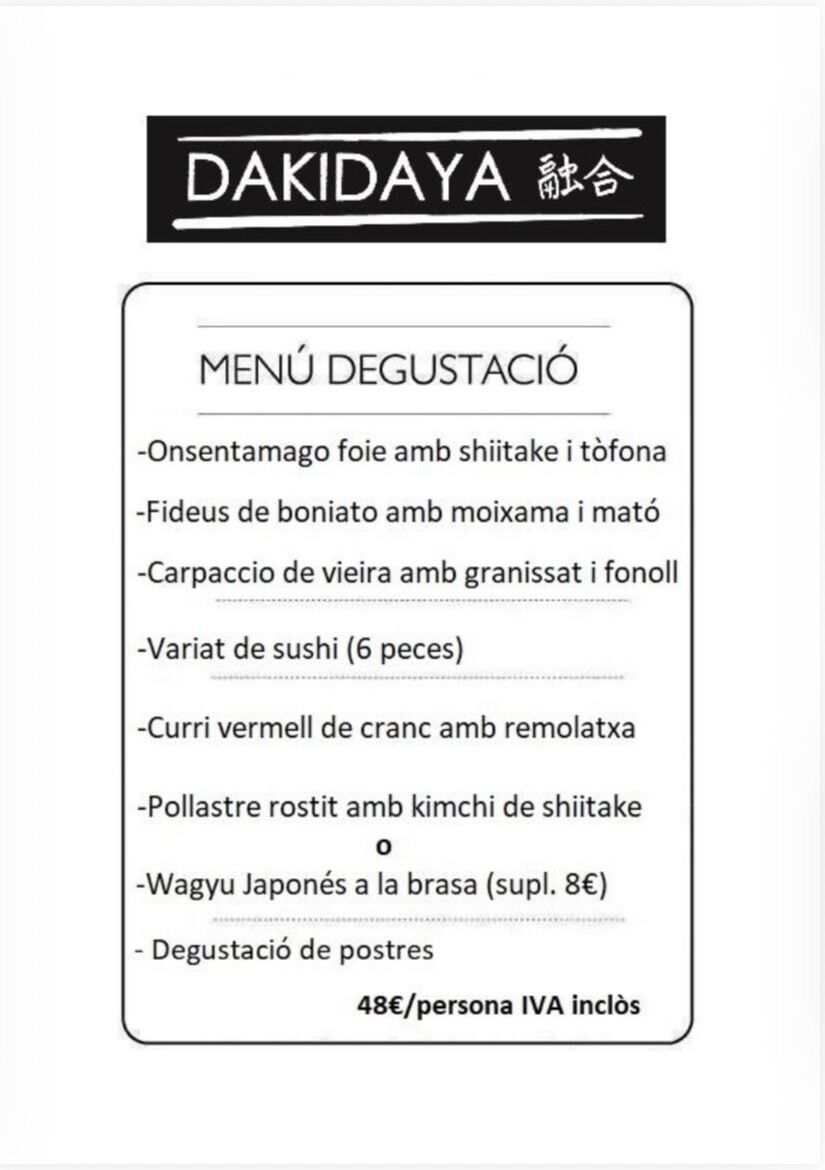 El menú 