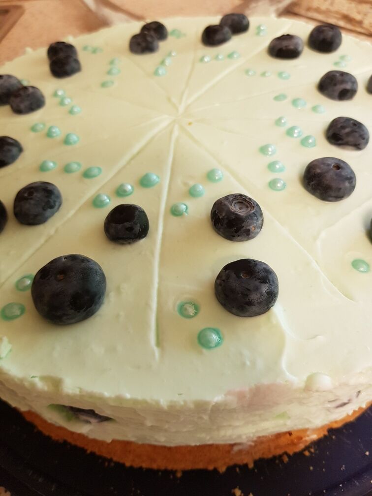 Eine feine Heidelbeer-Schmand-Torte 