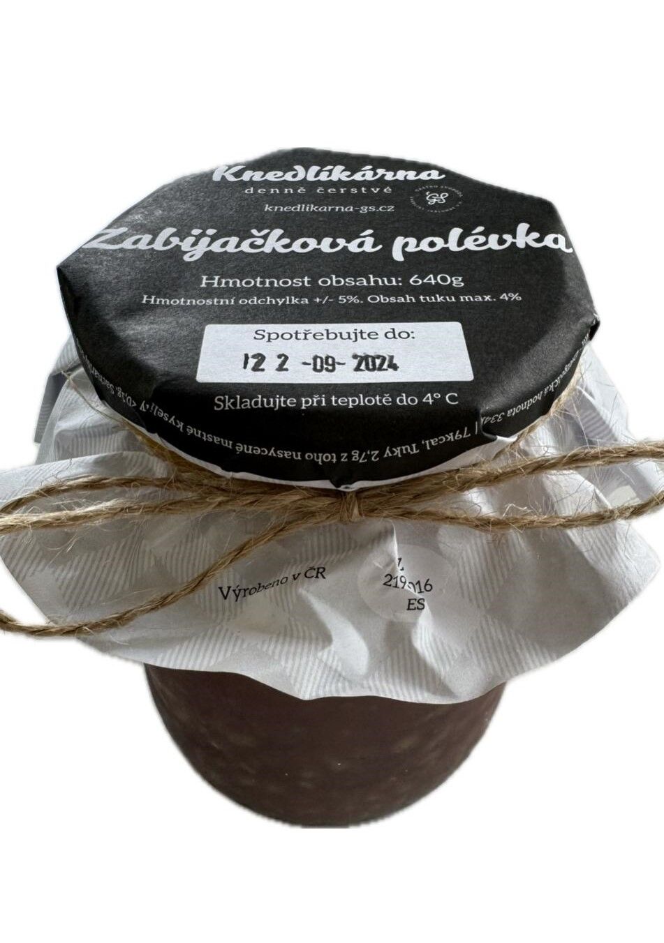 Zabijačková polévka / 640g / 95,-Kč