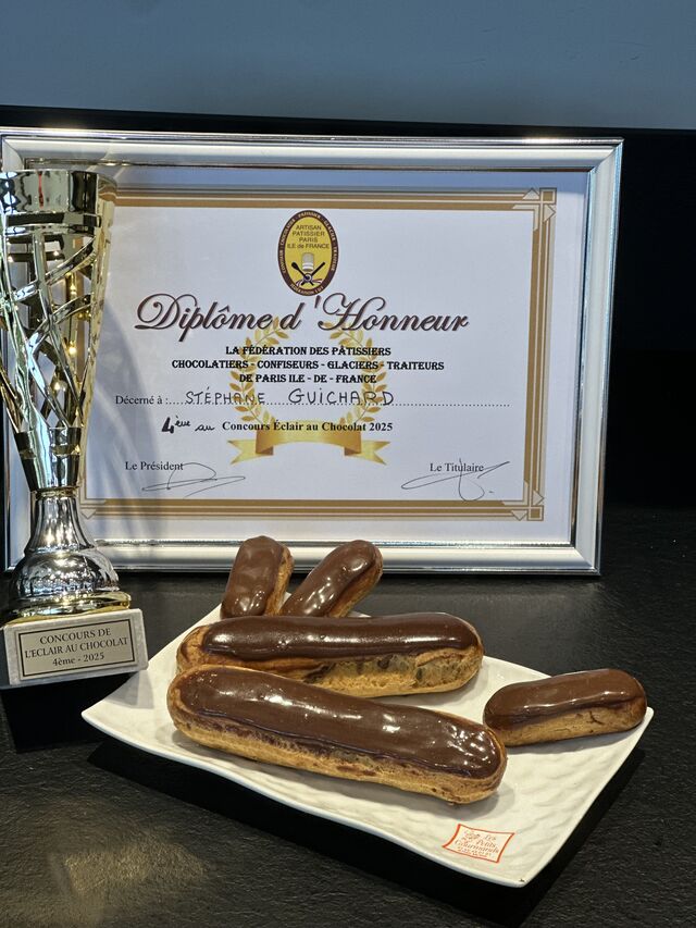 Primé pour notre éclair chocolat 25