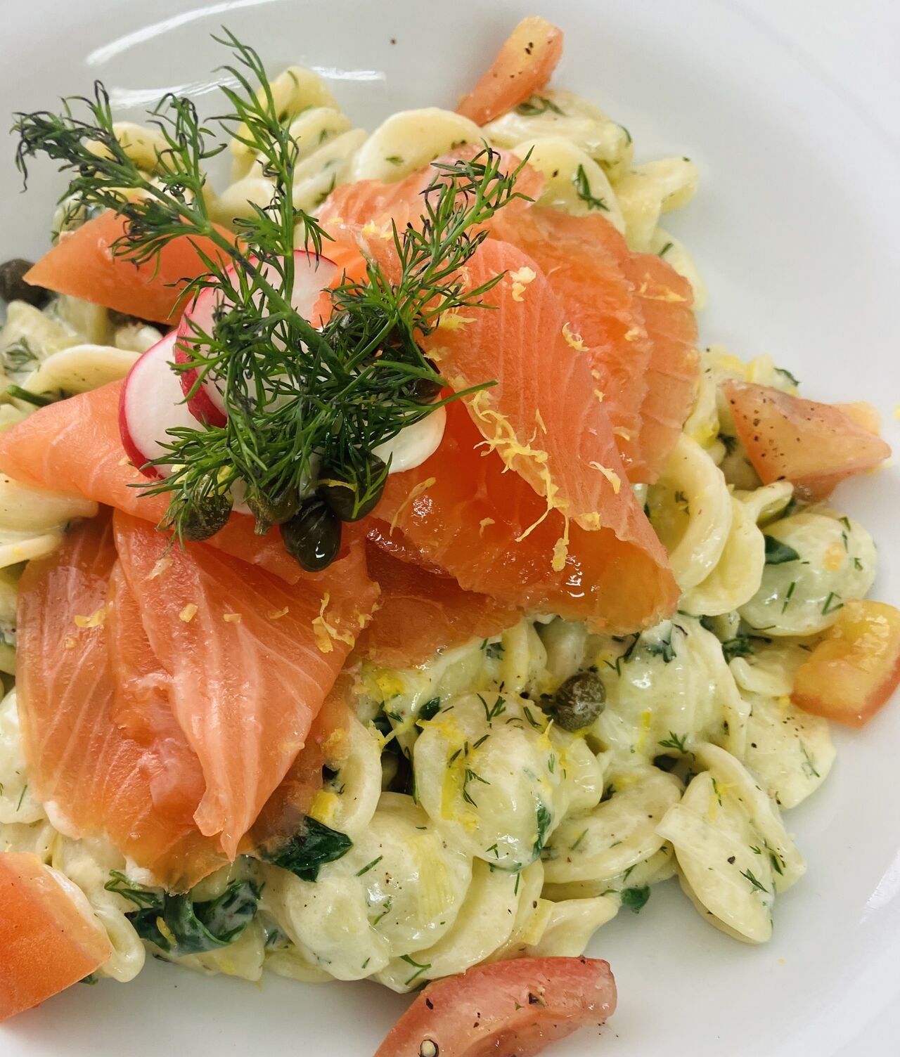 Smoked Salmon creamy pasta 
