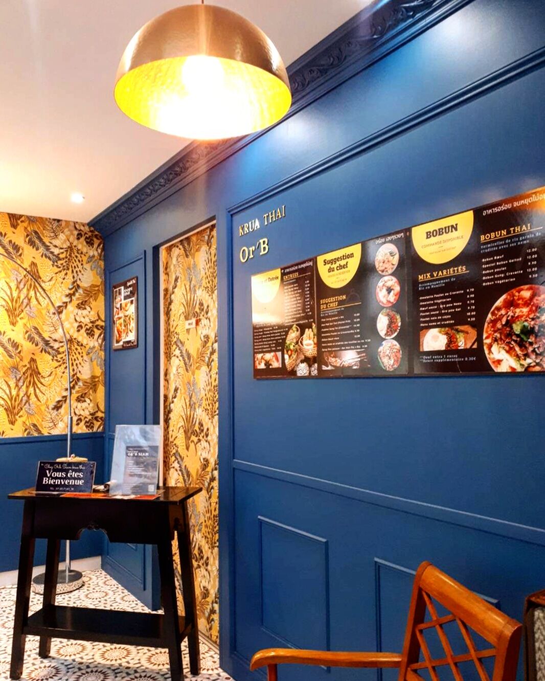 Bienvenue en notre Cuisine vente à emporter KruaThai Or'B Siam