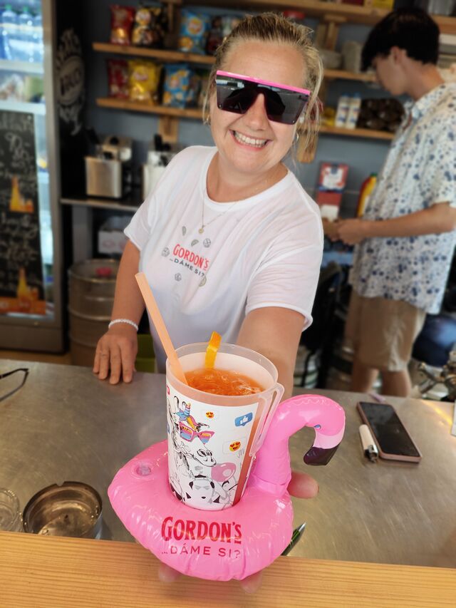 Sex on the beach v plameňákovi od Gordons Gin