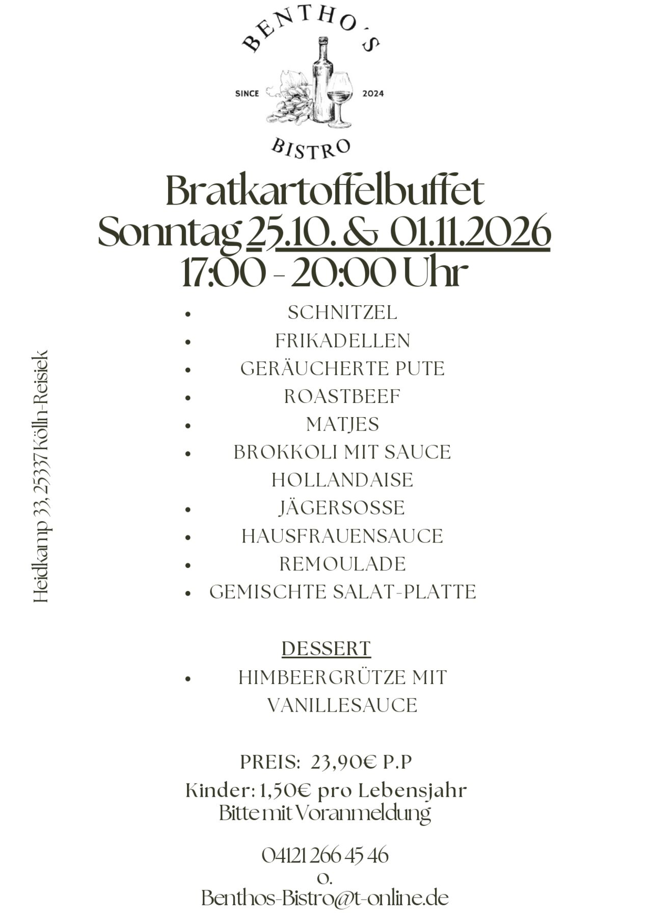 Bratkartoffelbuffet