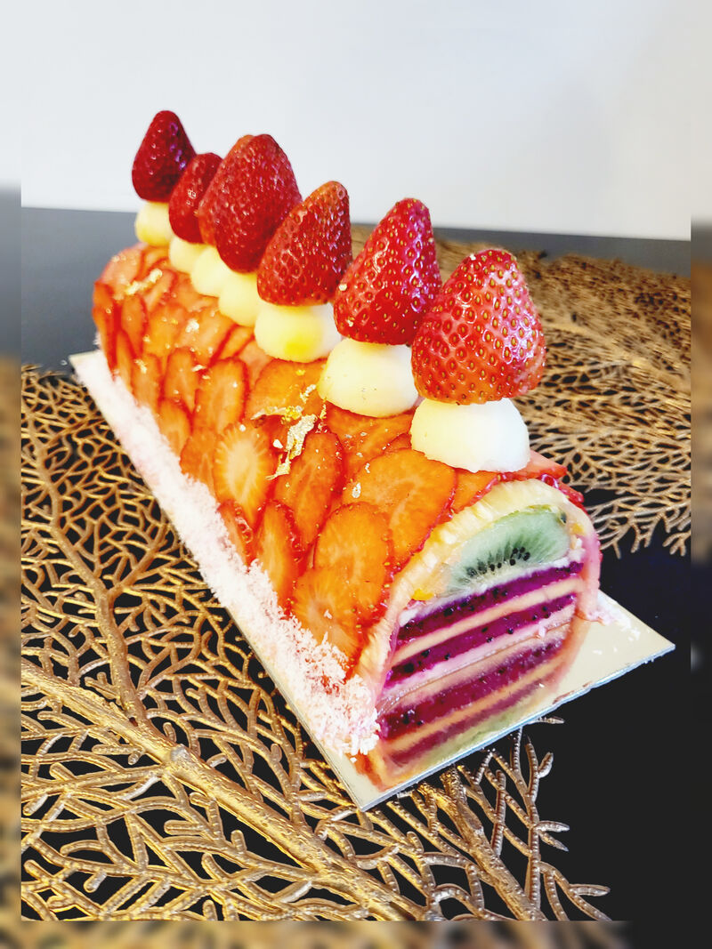 Buche 100% Fruits : Pour 8 personnes 85€ Création LFL