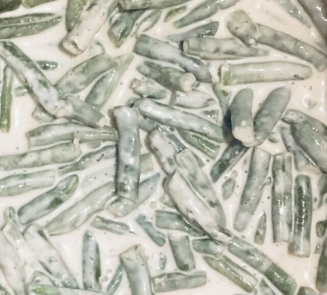 Grüne Bohnen in Rahmsauce 