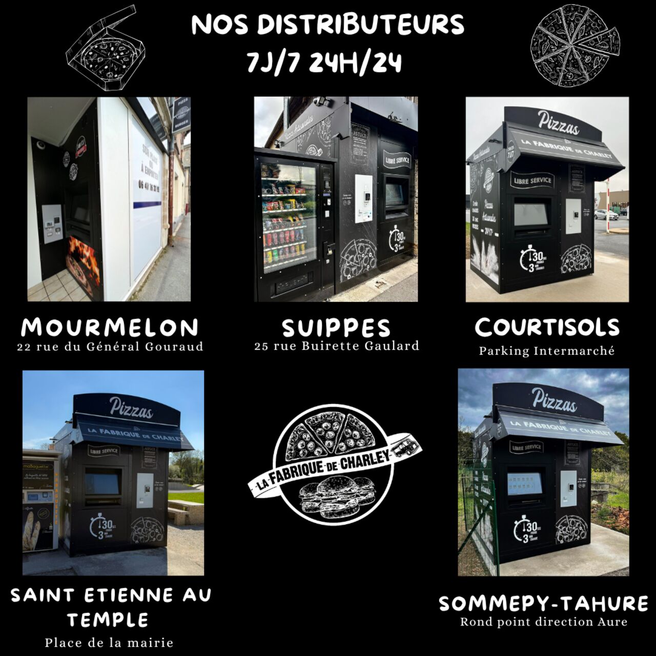 Nos distributeurs à pizzas