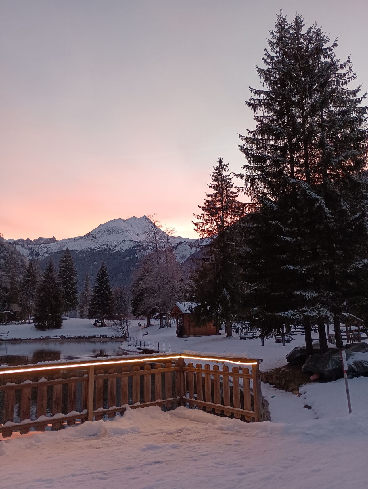 Coucher du soleil vue de la terrasse