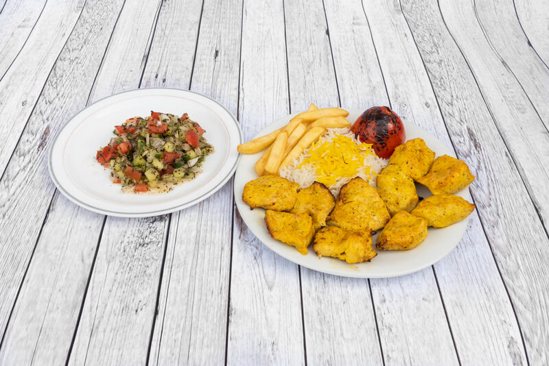 Chelo kabab Djoujeh citron safran