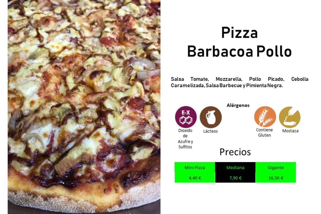 Pizza Barbecue de Pollo