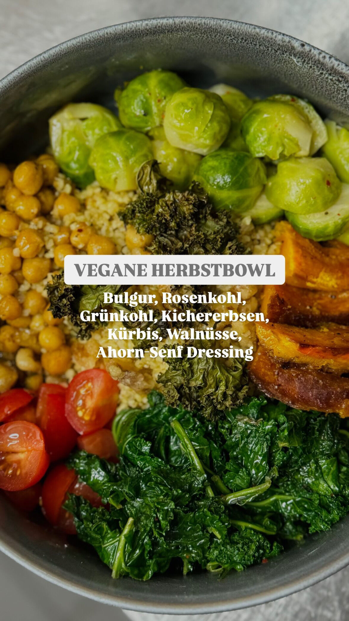 Vegane Herbstbowl