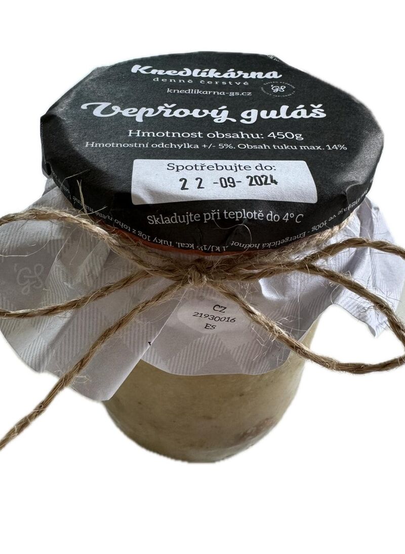Vepřový guláš / 450g / 145,-Kč