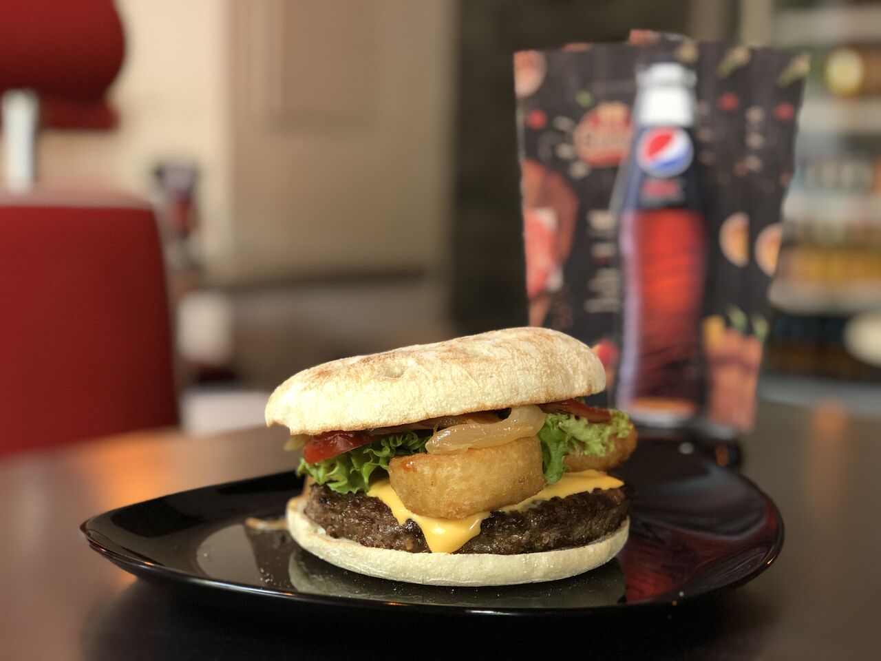 12. Cheese`n Onion Burger