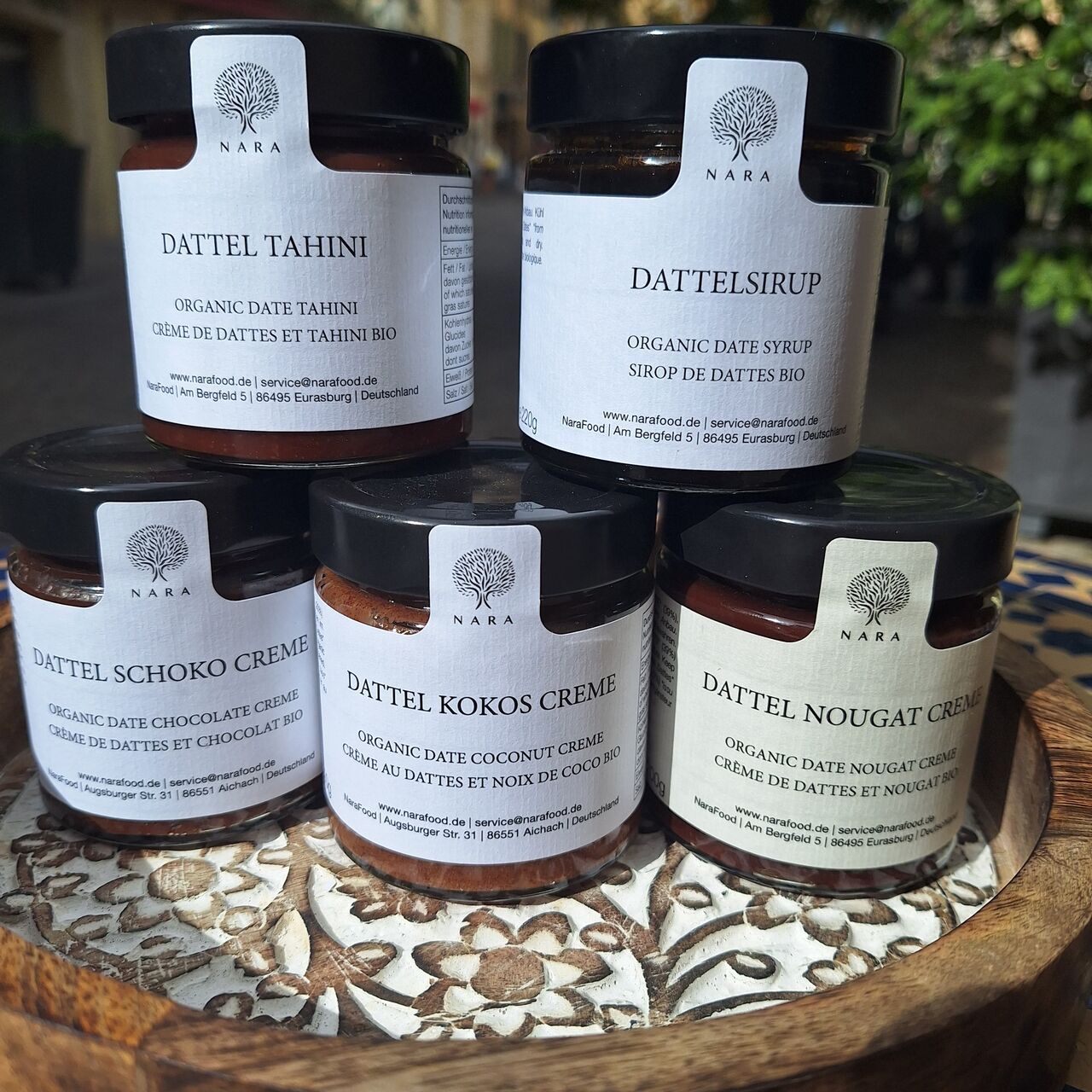 Crèmes à tartiner bio à base de datte