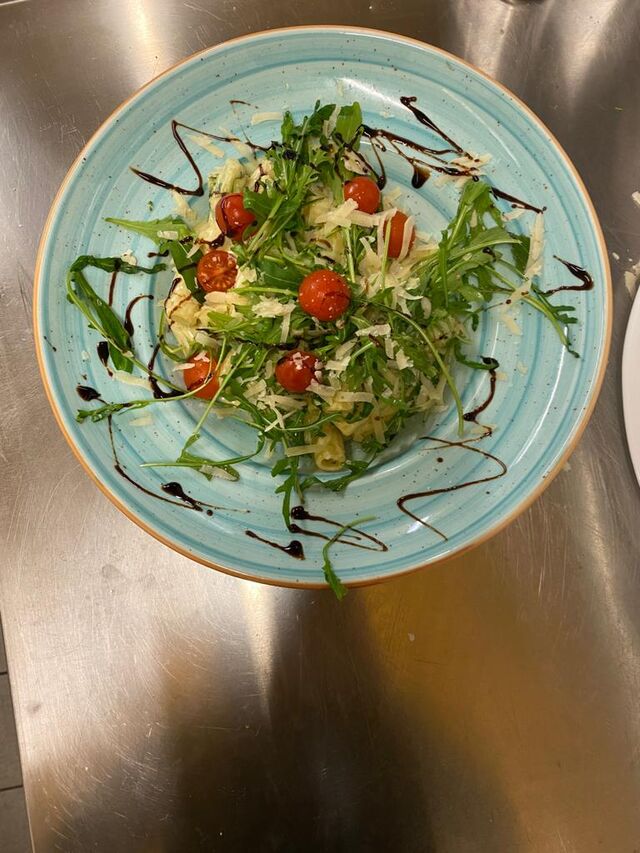 Penne Gorgonzola, Broccoli in Sahnesoße 