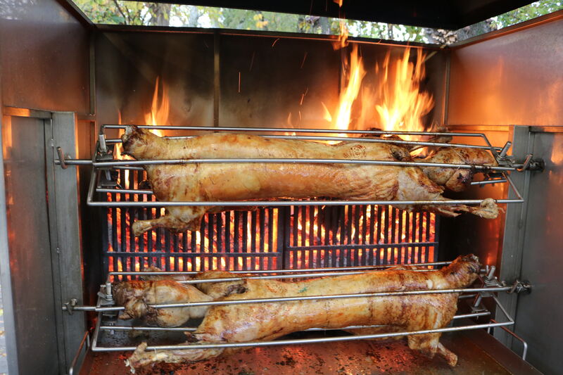 Agneaux à la broche